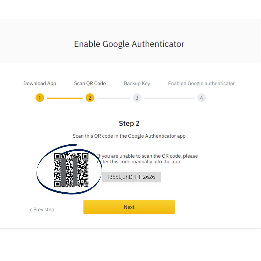 Google Authenticator barcode